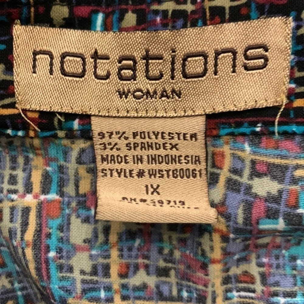 Notations Woman 1X Blouse - Picture 7 of 10